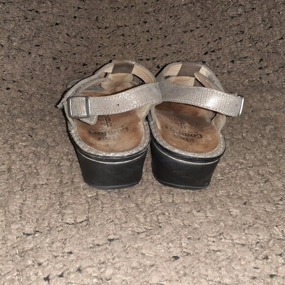 FINN COMFORT-Adana-Metallic Grey Textured Leather-UK Size 5.5D-7.5 US-Excellent - Picture 6 of 8